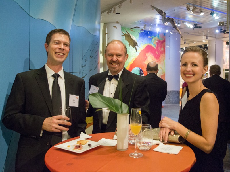 Guests enjoying the black tie Extreme Mammals Gala in 2015.